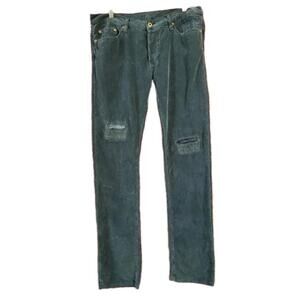 NSF Men's Pants Size 29 Gray cotton Distressed Corduroy Straight Leg